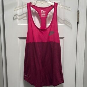 Nike Women's Pink and Purple Tank Top